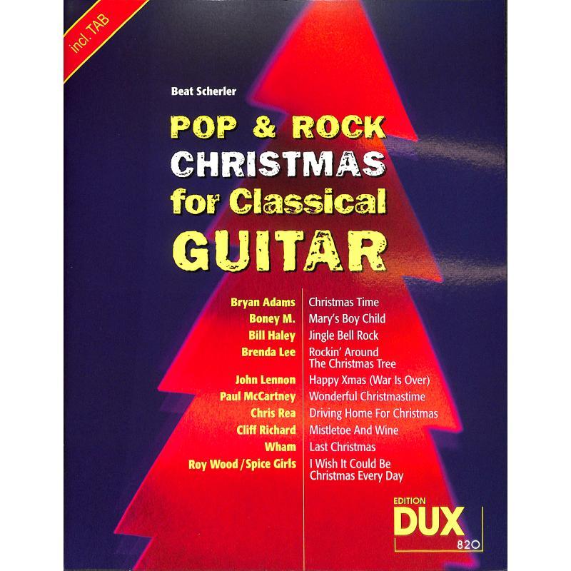 Pop & Rock Christmas for classical Guitar