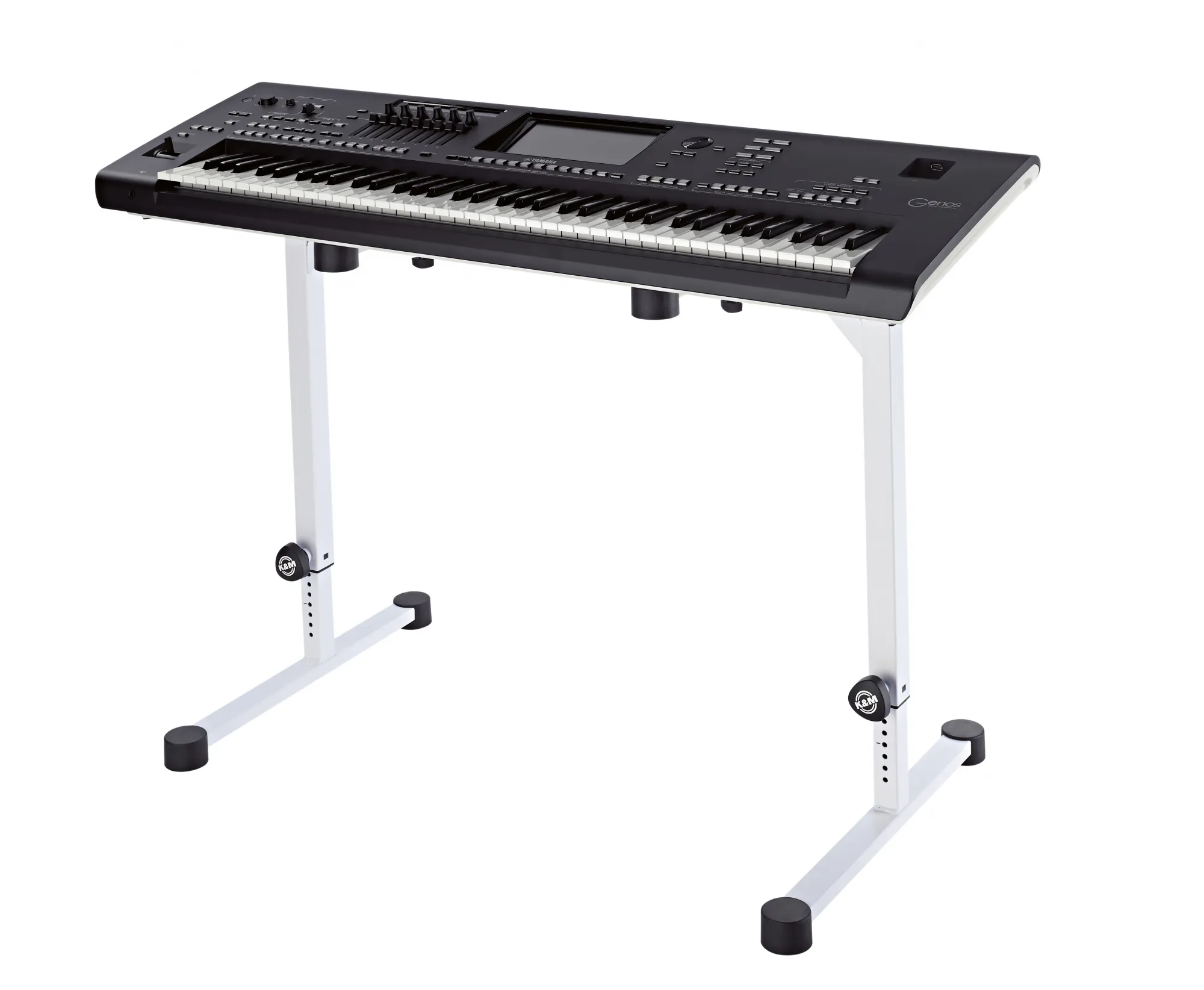 18810 Keyboard-Tisch Weiß Omega